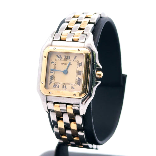 Cartier Panthère 18k gold & steel Lades watch Quartz 166921 preowned