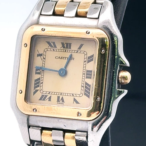 Cartier Panthère 18k gold & steel Lades watch Quartz 166921 preowned