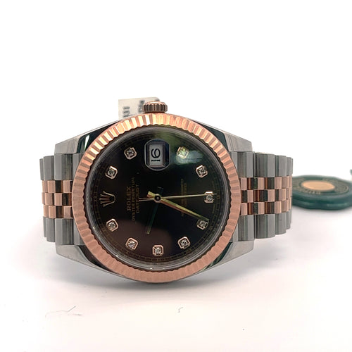 Pre-Owned Rolex Datejust 41mm, 2 tone 18k Rose Gold Watch, 126331, Fluted bezel Philadelphia