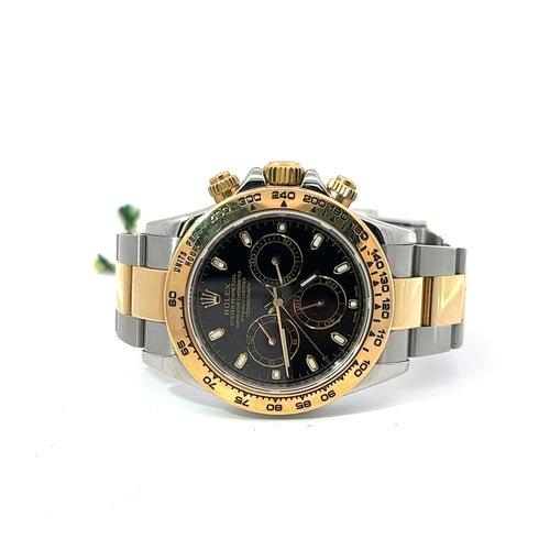 Pre-Owned Rolex Daytona 40mm 2 tone 18k Yellow Gold Watch 116503, 18k Gold Bezel