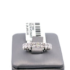 14K White Gold 3.00CT Oval Cut Diamond Eternity Band, 2.5gm, Size 6 S107880