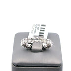 14K White Gold 2.50CT Oval Cut Diamond Eternity Band, 3.7gm, Size 8.25 S107465