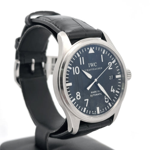 IWC Pilot Classic Mark XVI, 39mm Steel, Black Dial, IW3255.01 - Pre Owned