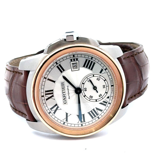 Cartier Calibre de Cartier 18k Rose Gold, Automatic 38mm Watch - W2CA0002