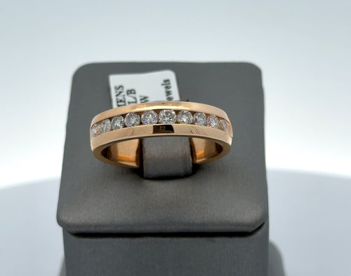 14k Yellow Gold 0.75 CT Diamond Men's Wedding Band, 9.5g, Size 10, S14429