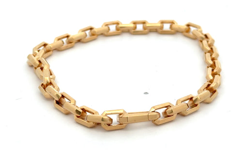 David Yurman Streamline Heirloom Chain Link Bracelet 18K Yellow Gold