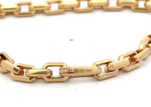 David Yurman Streamline Heirloom Chain Link Bracelet 18K Yellow Gold