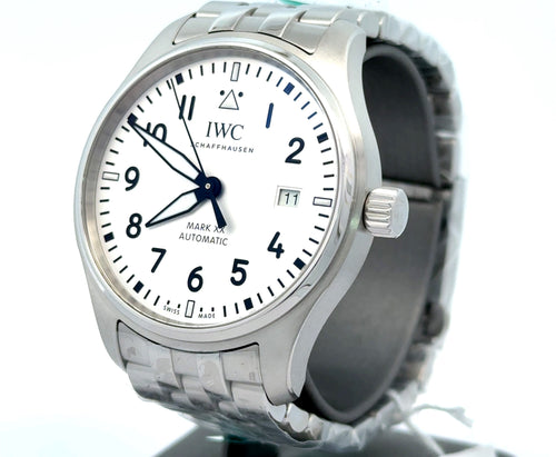 IWC PILOT'S WATCH MARK XX -  IW328208 - 40 MM - SILVER PLATED DIAL - BRAND NEW !