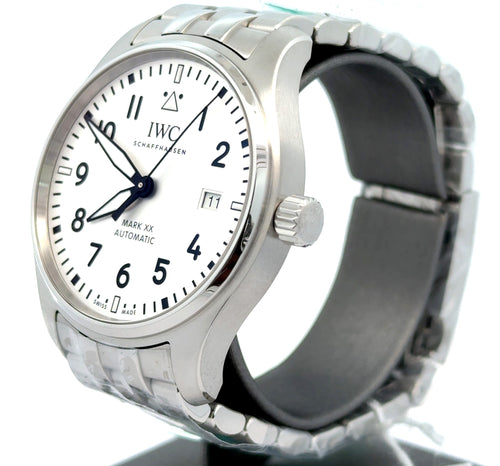 IWC PILOT'S WATCH MARK XX -  IW328208 - 40 MM - SILVER PLATED DIAL - BRAND NEW !