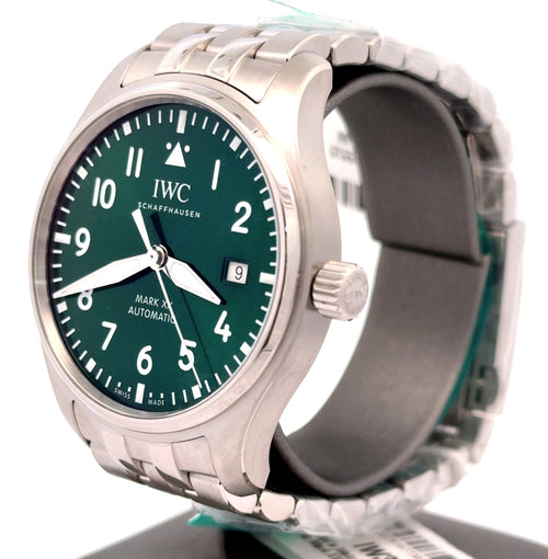 IWC PILOT'S WATCH MARK XX -IW328206 - 40 MM - Green Dial - BRAND NEW !