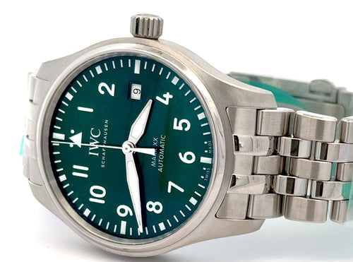 IWC PILOT'S WATCH MARK XX -IW328206 - 40 MM - Green Dial - BRAND NEW !