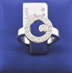 14k White Gold 0.35 CT Diamond Ladies Ring, 7.1gm, Size 6.5