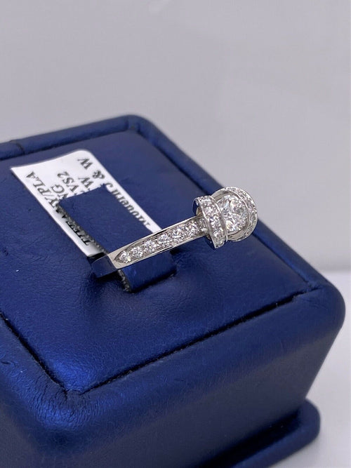 Tiffany & Co. Platinum 1.00 CT Diamond Engagement Ring E-Color, VS2-Clarity