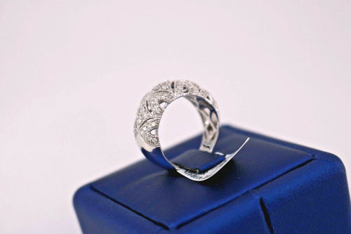 14K White Gold 1.00 CT Diamond Ladies Ring, 5.7gm, Size 7