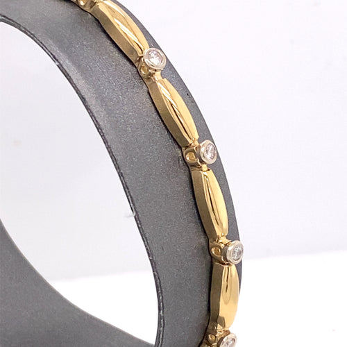 14k Yellow Gold 0.75 Ct Diamond Ladies Bracelet