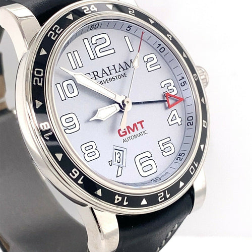 Graham Silverstone Time Zone GMT Automatic Steel Watch