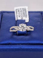 14k White Gold 1.00 CT Diamond Engagament Ring