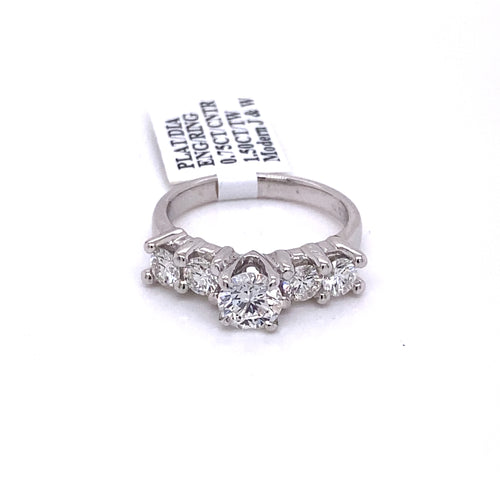 Platinum 1.50 CT Diamond Engagement Ring