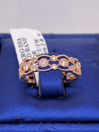 14k Rose Gold 0.50 CT Diamond Wedding Band