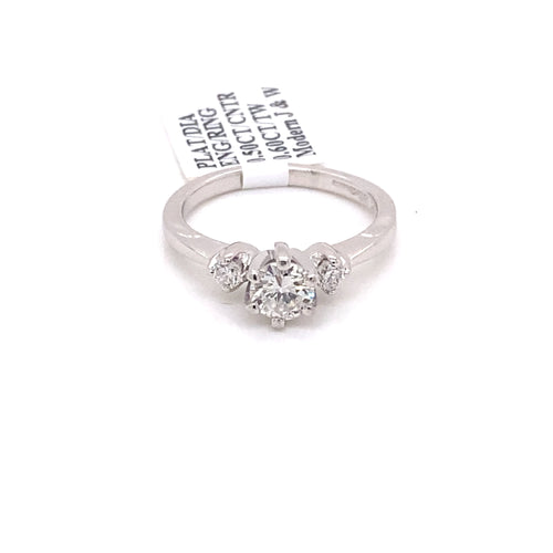 Platinum 0.60 CT Diamond Engagement Ring