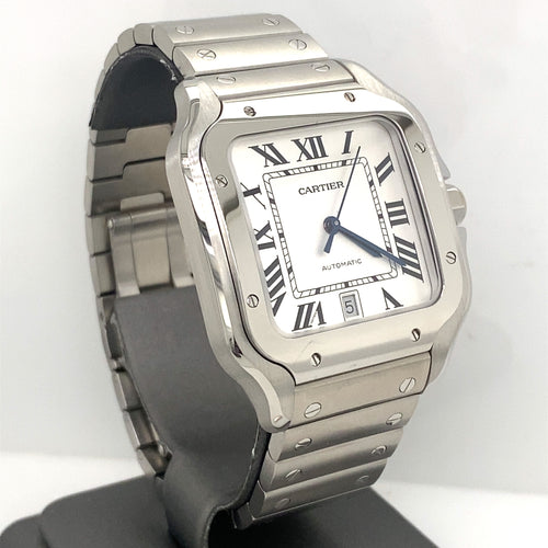 Cartier Santos De Cartier Large 39.8mm Steel Watch, WSSA0030