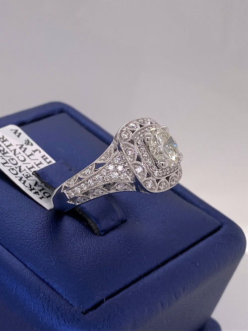 14K White Gold 2.00CT Diamond Engagement Ring