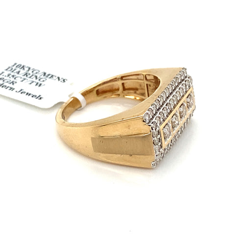 10k Yellow Gold 1.35 CT Diamond Men s Ring