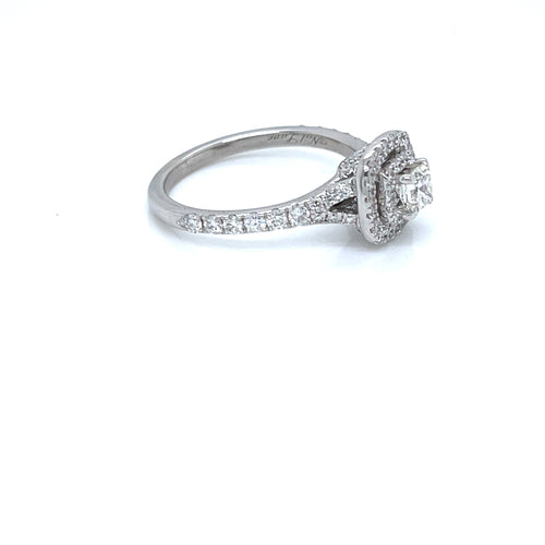 Neil Lane 14K White Gold 1.00 CT Diamond Princess Engagement Ring