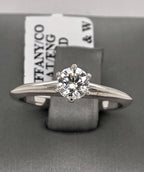 Tiffany & Co. Platinum 0.39 CT Diamond Engagement Ring H-Color, VS2-Clarity