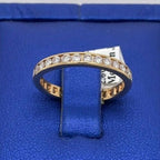 14k Yellow Gold 1.00 CT Diamond Eternity Ladies Band, 2gm, Size 7.25