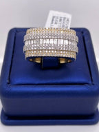 14k Yellow Gold 3.00 CT Diamond Men's Ring, 15.5g, Size 10.5