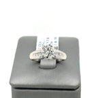 Platinum 1.35 CT Fancy  Diamond Engagement Ring, 7.0 gm, Size 5