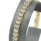 14k Yellow Gold 1.00 CT Diamond Tennis Bracelet, 9.5G, 7.25"