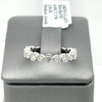 14k White Gold 0.95 CT Diamond Band, 2.8gm Size 6