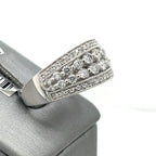 14K White Gold 1.00 CT Diamond Ladies Ring, 4.6gm, Size 6.75