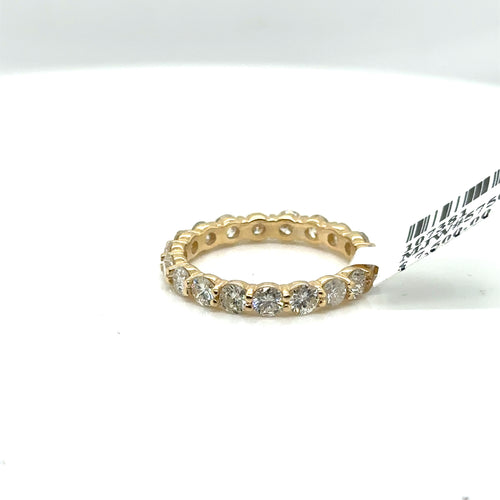 14k Yellow Gold 2.00CT Diamond Ladies Eternity Band, 2.0g, Size5.75