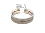 Palladium & 14k Rose Gold Men's Comfort Fit Wedding Band, 7.3g, Size 9, S106549