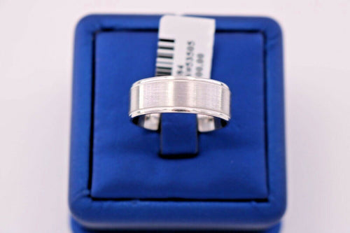 14K White Gold Men's Comfort Fit Wedding Band, 9.8gm, Size 10, 8mm, S105484