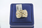 14k Yellow Gold 3.00CT Baguette Diamond Ladies Wide Ring, 14.8gm, Size 7, S13531