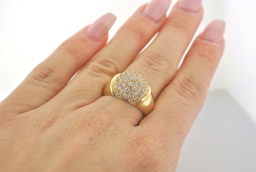 14k Yellow Gold 1.00 CT Diamond Ring, 4.6gm, Size 6, S104558