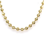 10k Yellow Gold Moon Cut Style Chain Necklace, 33.7g, 24", 5mm, S106508