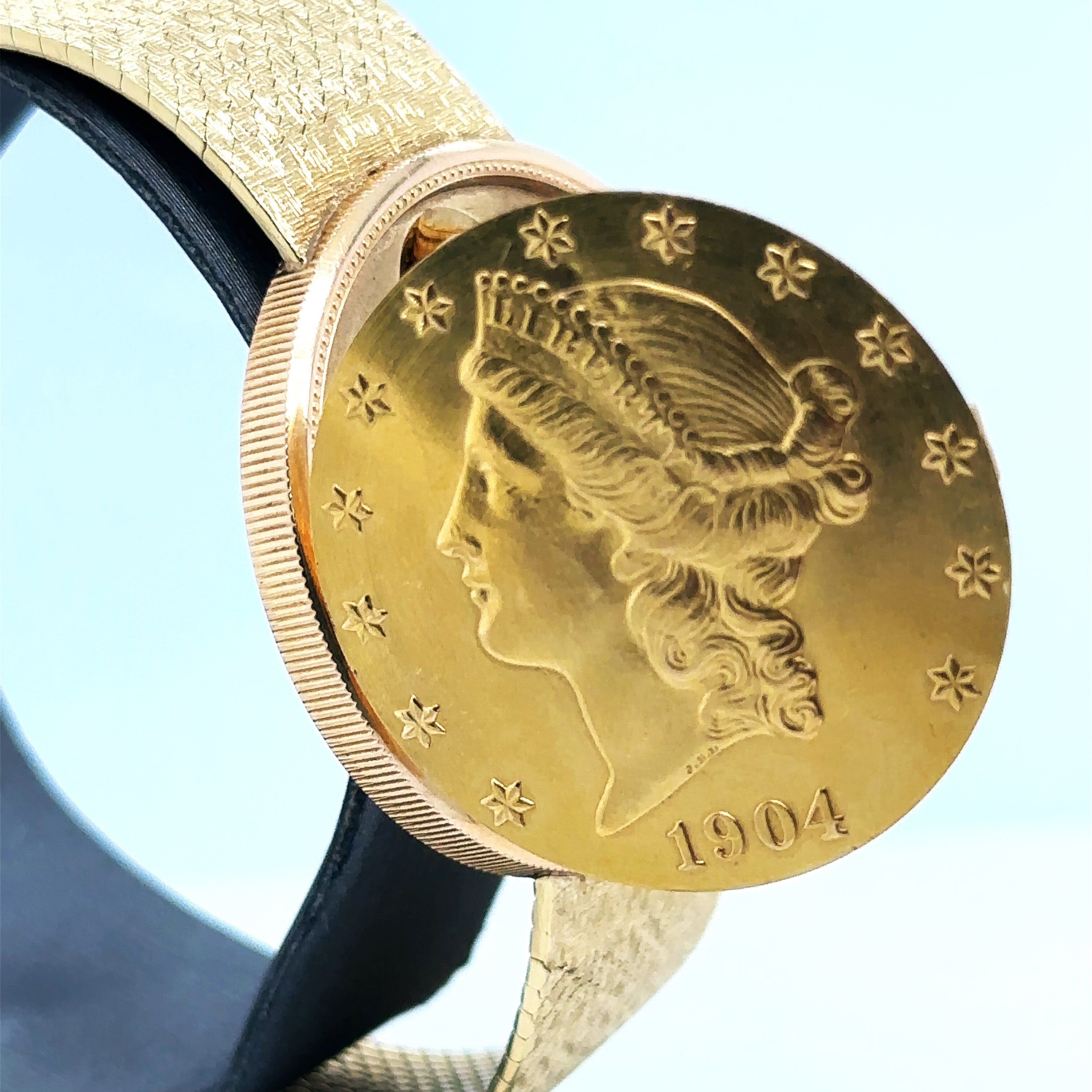 Rare Collectable Corum 1904 US 20 Gold Liberty Coin Watch 18K 80.7G S107575