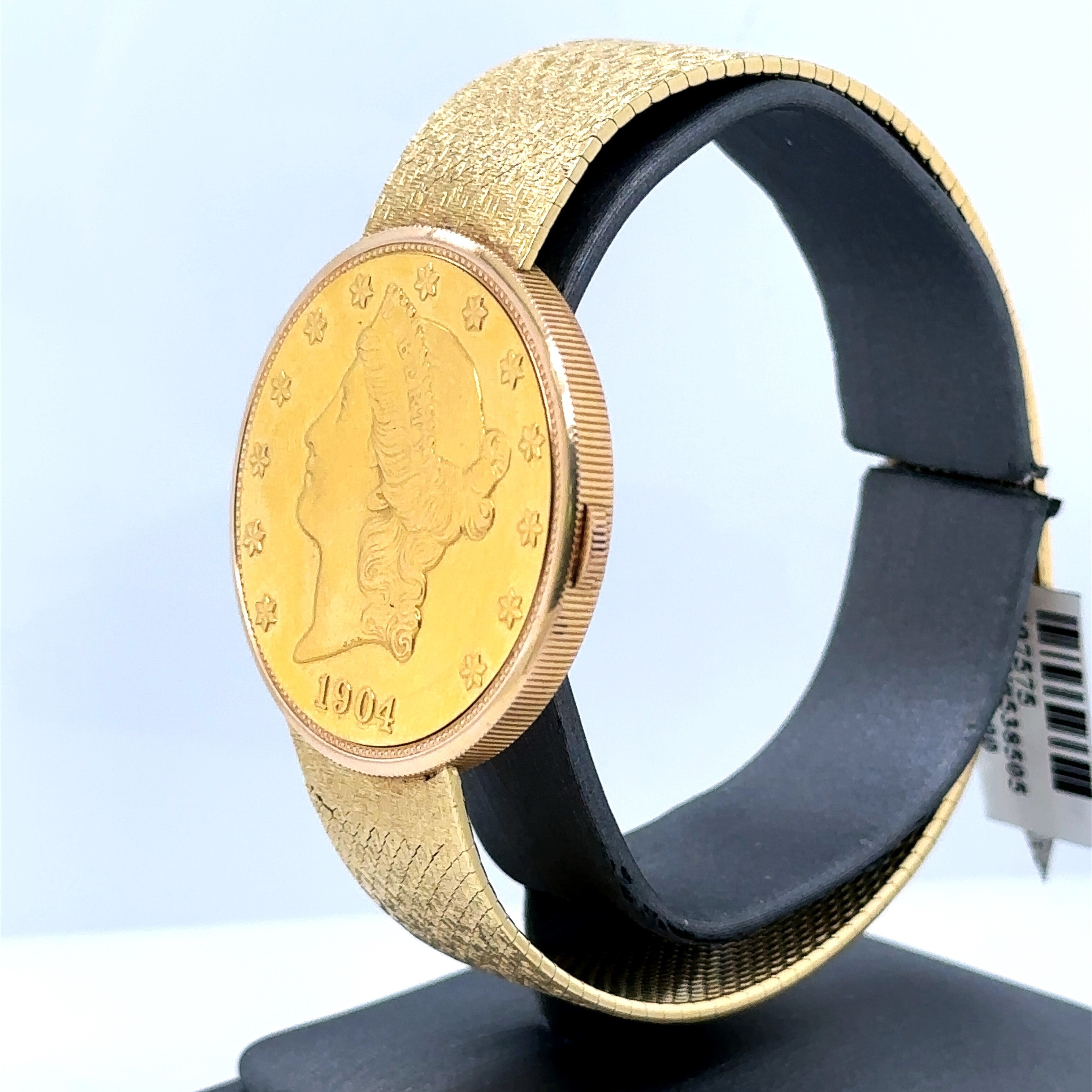Rare Collectable Corum 1904 US $20 Gold Liberty Coin Watch 18K, 80.7G,  S107575