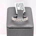 14k White Gold 2.75 CT Diamond Ladies Wedding Band, 4.4G, Size 7,  S15944