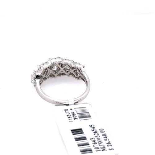 Ladies 14k White Gold 2.25 CT Baguette Diamond Ring 4.1gm Size 7, S107643