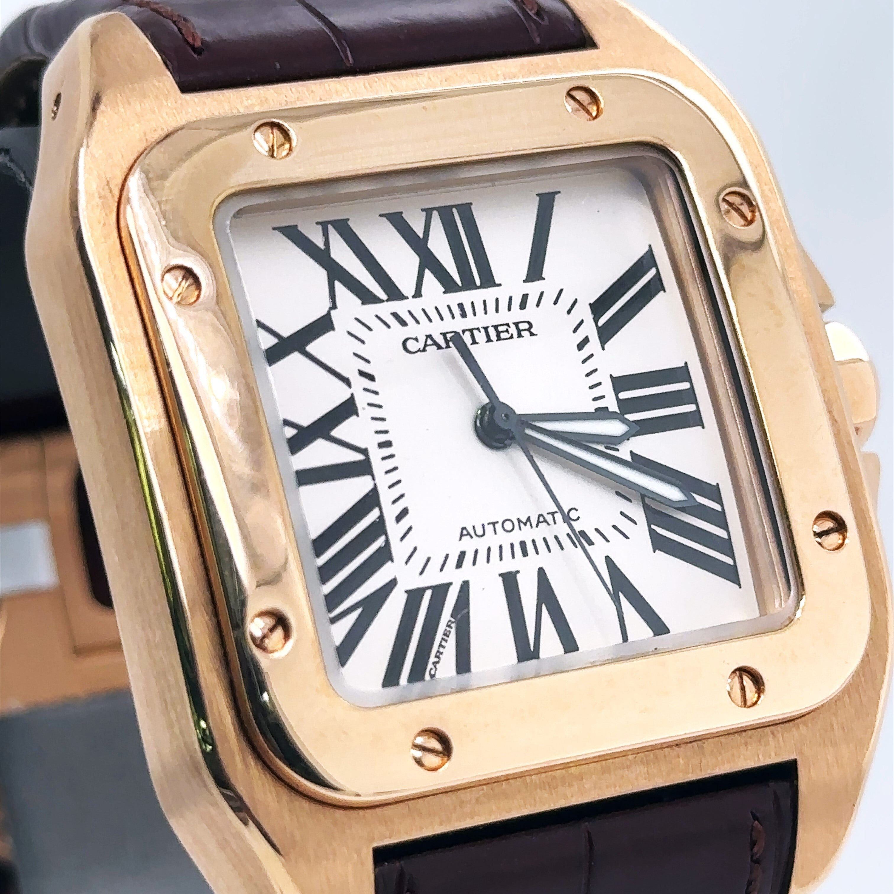 Santos 100 outlet rose gold